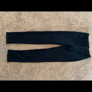 Kids black stretchy pants - size 10/12